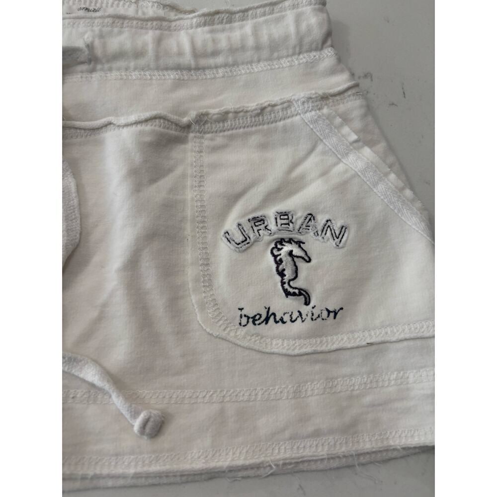 Y2K Urban Behavior white micro mini  skirt sz S preppy streetwear academia - Picture 3 of 6
